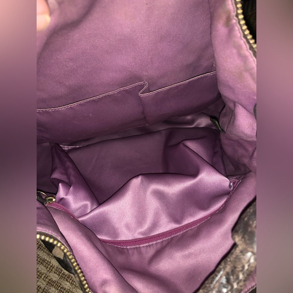 Coach Kristin Brown Op Art Sateen Hobo Bag #14753 - Picture 2 of 7